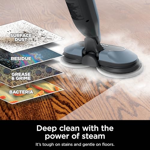 All-in-One Hard Floor Steam Mop with 3 Steam Modes & LED Headlights B62386