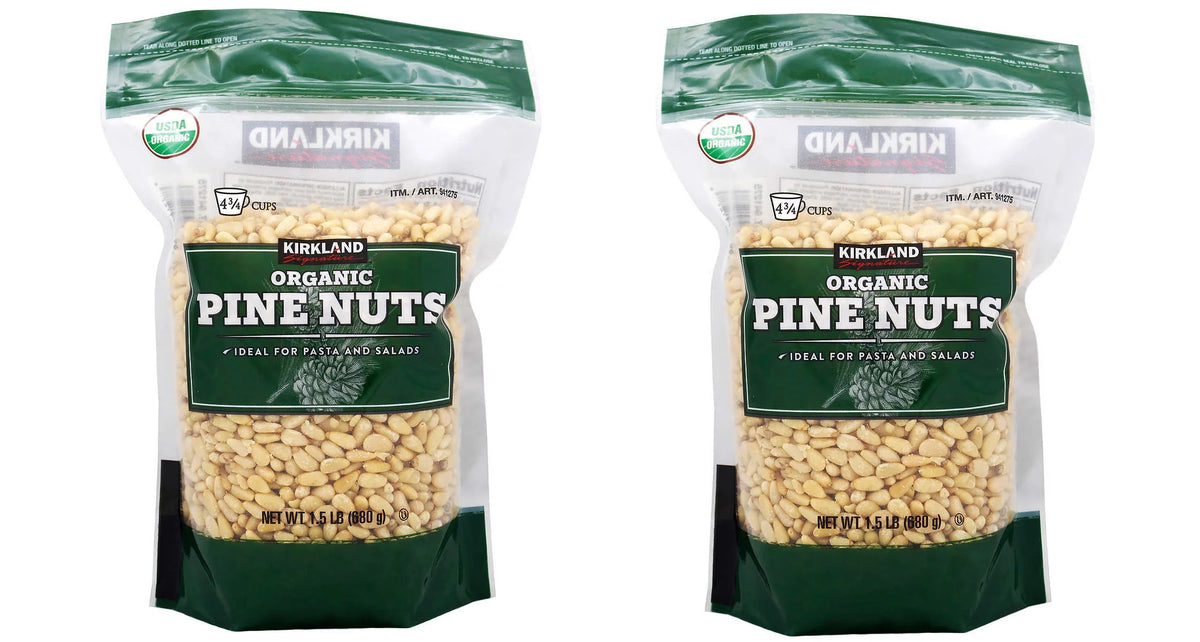 2 Pack Organic Pine Nuts, 1.5 lbs J1318