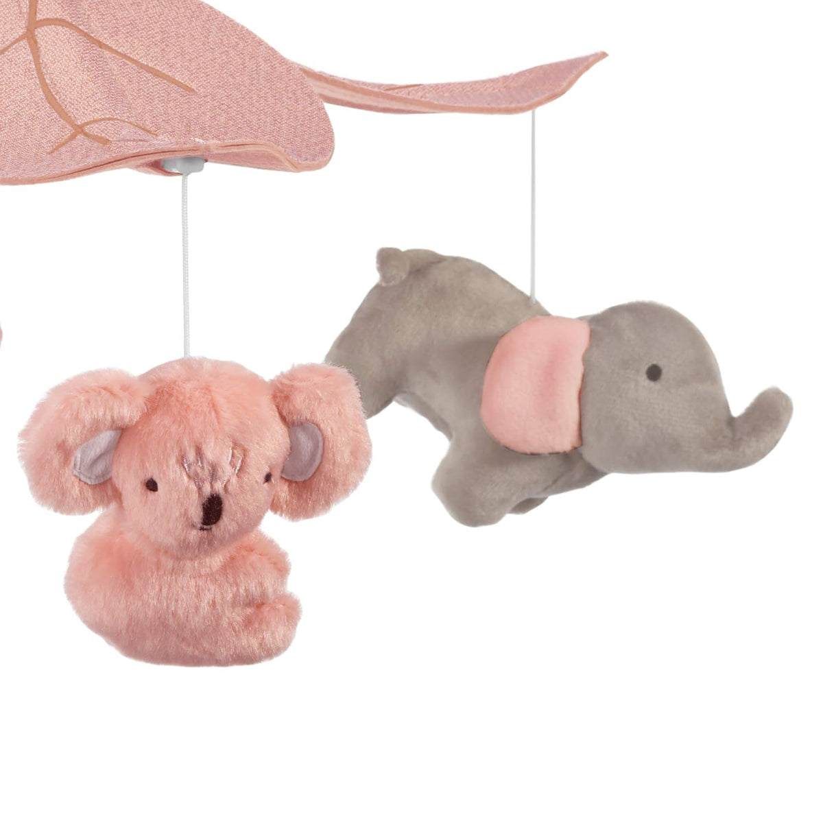 Pink Gray Koala Elephant Musical Baby Crib Mobile L6824
