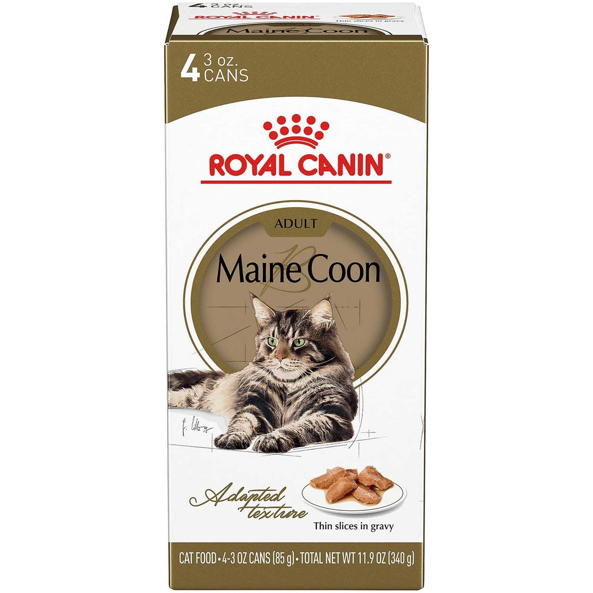 Maine Coon Thin Slices in Gravy Canned Cat Food I43991