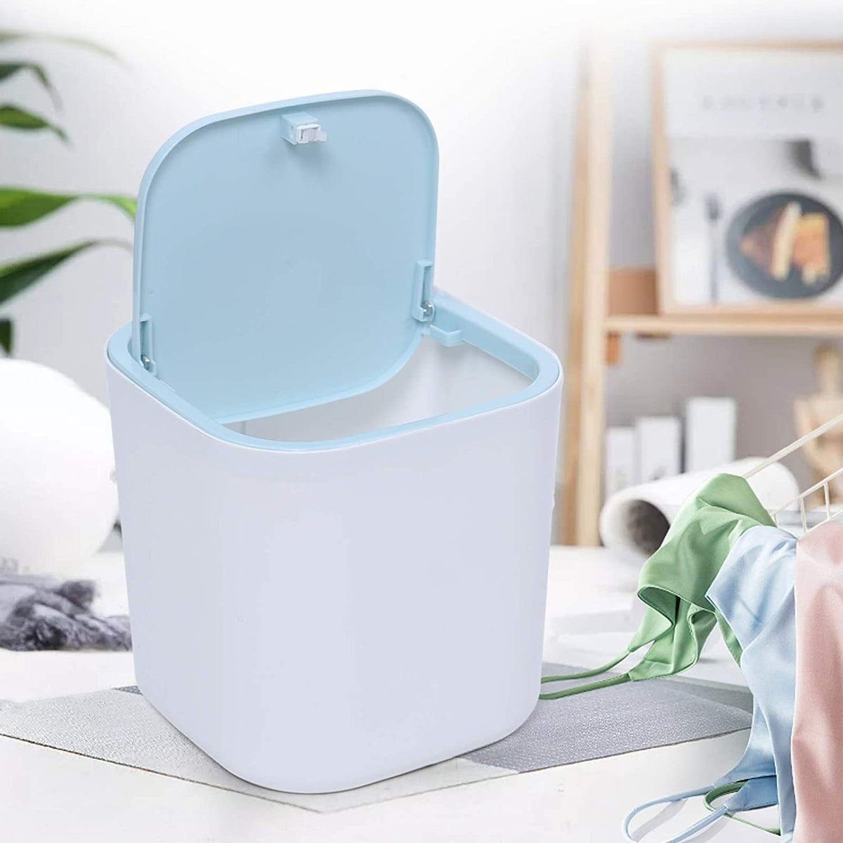 Compact Counter Top Portable Washing Machine, 6.69x6.69x6.69 Inch Blue J88442