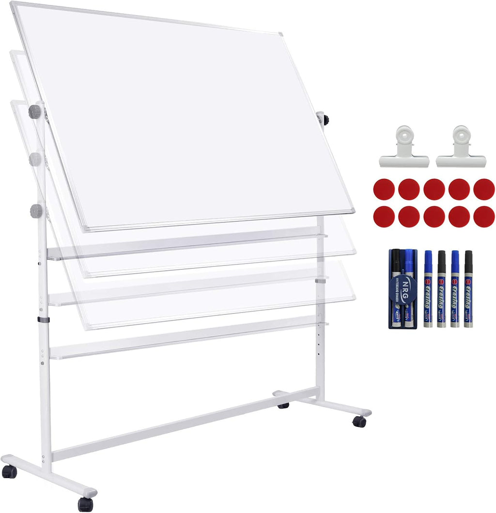 48x36 Double Sided Magnetic Whiteboard with Stand I62302