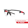 Bifocal Safety Glasses +1.50 Clear Anti-Scratch 6-Pack T722