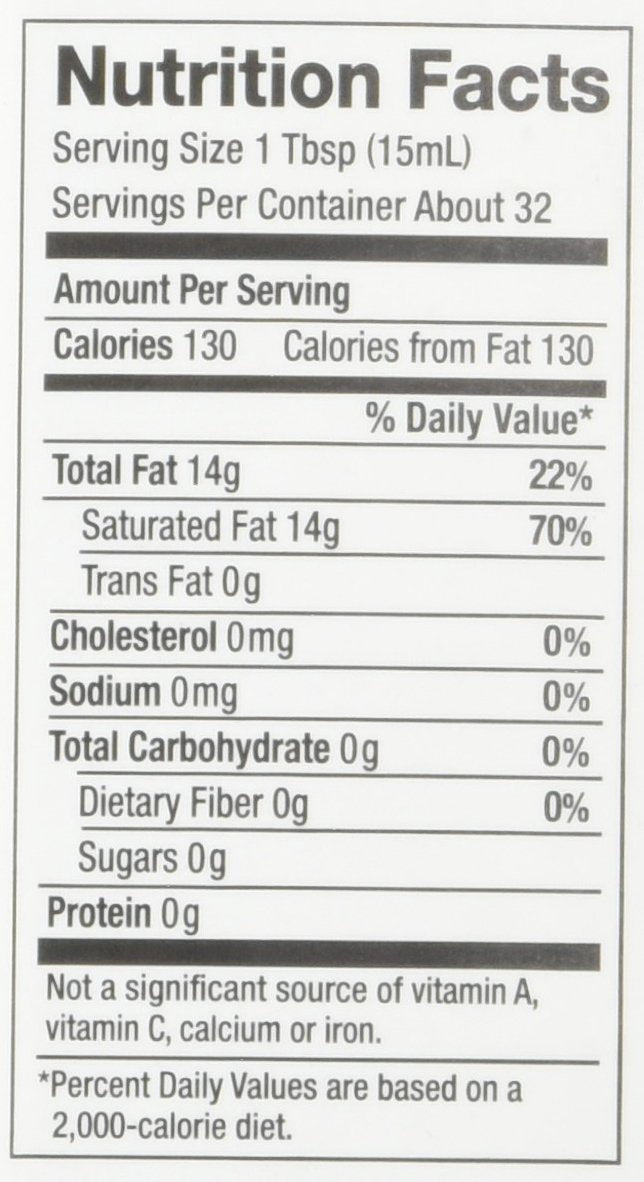 Organic Liquid Coconut Oil, 16-ounce B6514