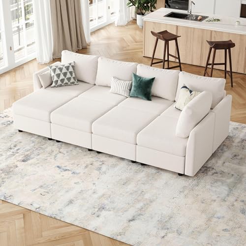 Light Grey 8 Seat U Shaped Sectional Sofa with Storage A7862