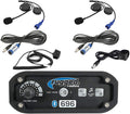2 Person Helmet Headsets with Push to Talk and Intercom Cables S2996