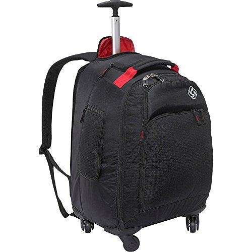Black 19-Inch Rolling Backpack H2531