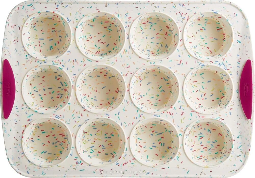 12-Cavity Silicone Muffin Mold V5082