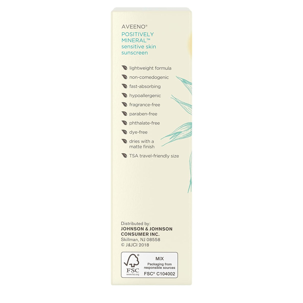 Positively Mineral Sensitive Skin Daily Sunscreen Lotion, Broad Spectrum SPF 50 with 100% Zinc Oxide, Lightweight & Non-Comedogenic Facial Sunscreen, Travel-Size, 2 fl. oz J61590