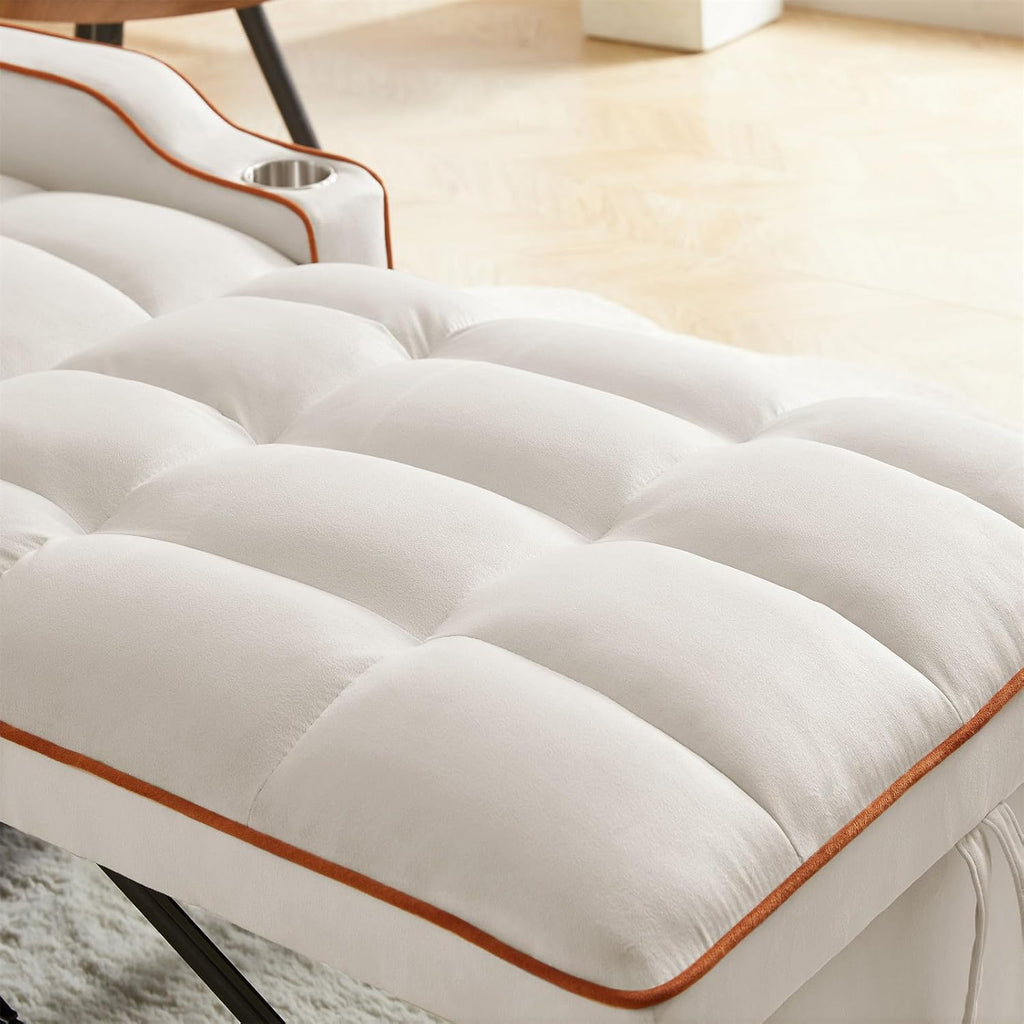 3-in-1 Convertible Pull Out Sleeper Chair Bed with Multi-Pockets M438580