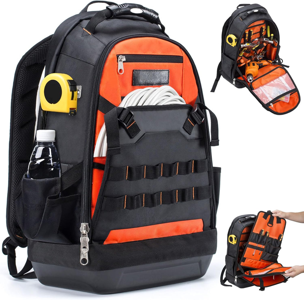 Heavy Duty Tool Backpack with Waterproof Base S9230