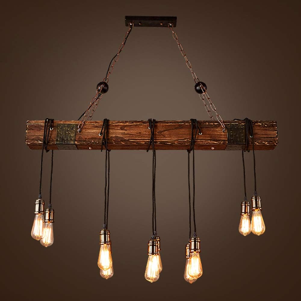 Rustic Industrial 10 Light 46in Chandelier L54553