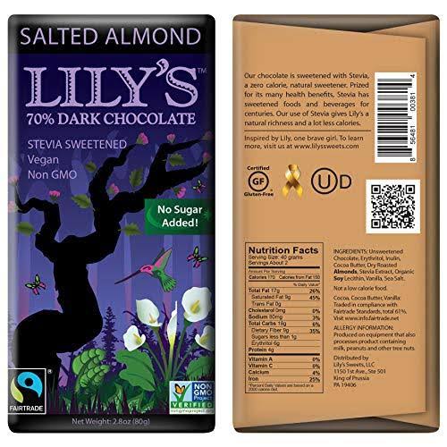 Salted Almond Dark Chocolate Bar Y20225