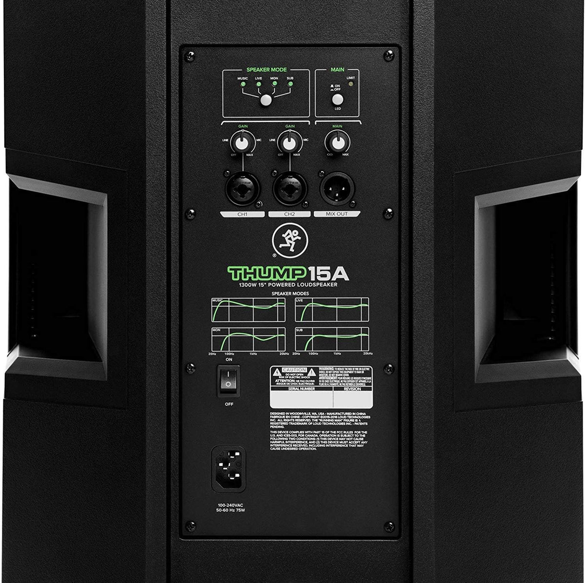 1300W 15 Powered Loudspeaker Pair with Speaker Stand and XLR Cable R406712