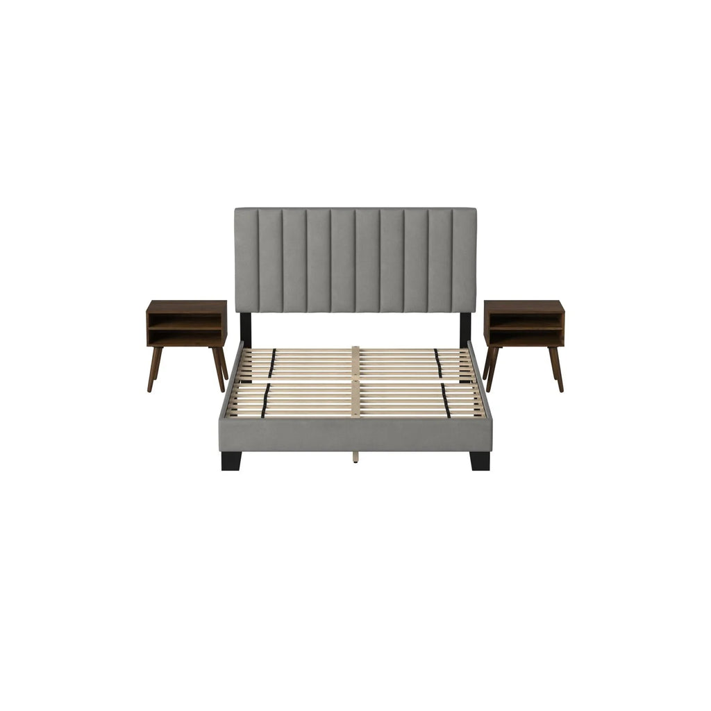 King Bed with Two End Table H673