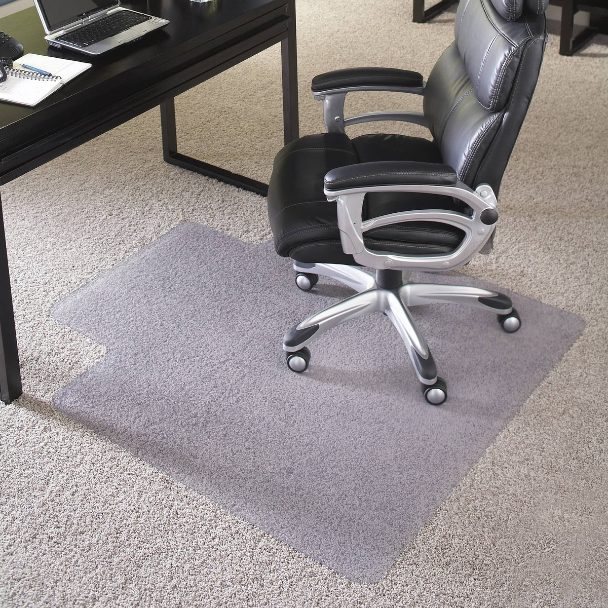 36'' x 48'' Clear Carpet Chair Mat with Lip U89894