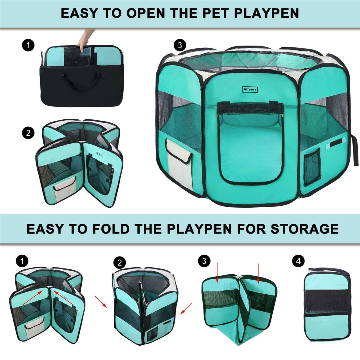 Portable Foldable Pet Playpen N1515