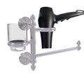 Satin Chrome Hair Dryer Holder and Organizer N93766