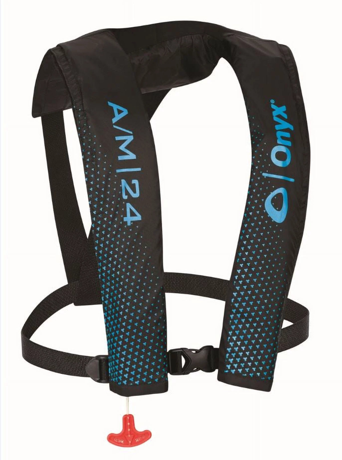 Onyx Auto/Manual Inflate Life Vest Black/Blue One Size Z705