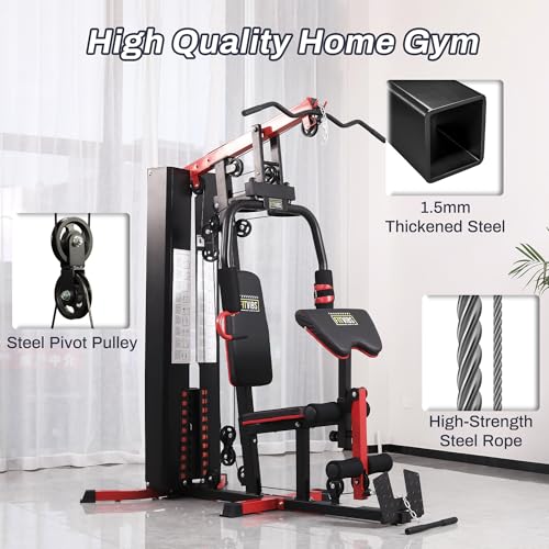 Multifunctional Home Gym with Leg Press and Pulley System P1491
