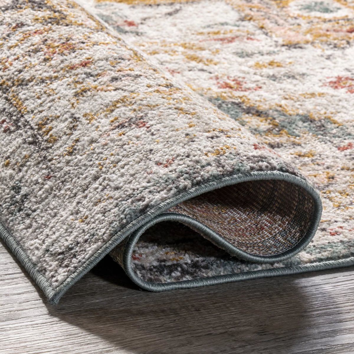 Beige Vintage Medallion Area Rug 12' x 15' E4297