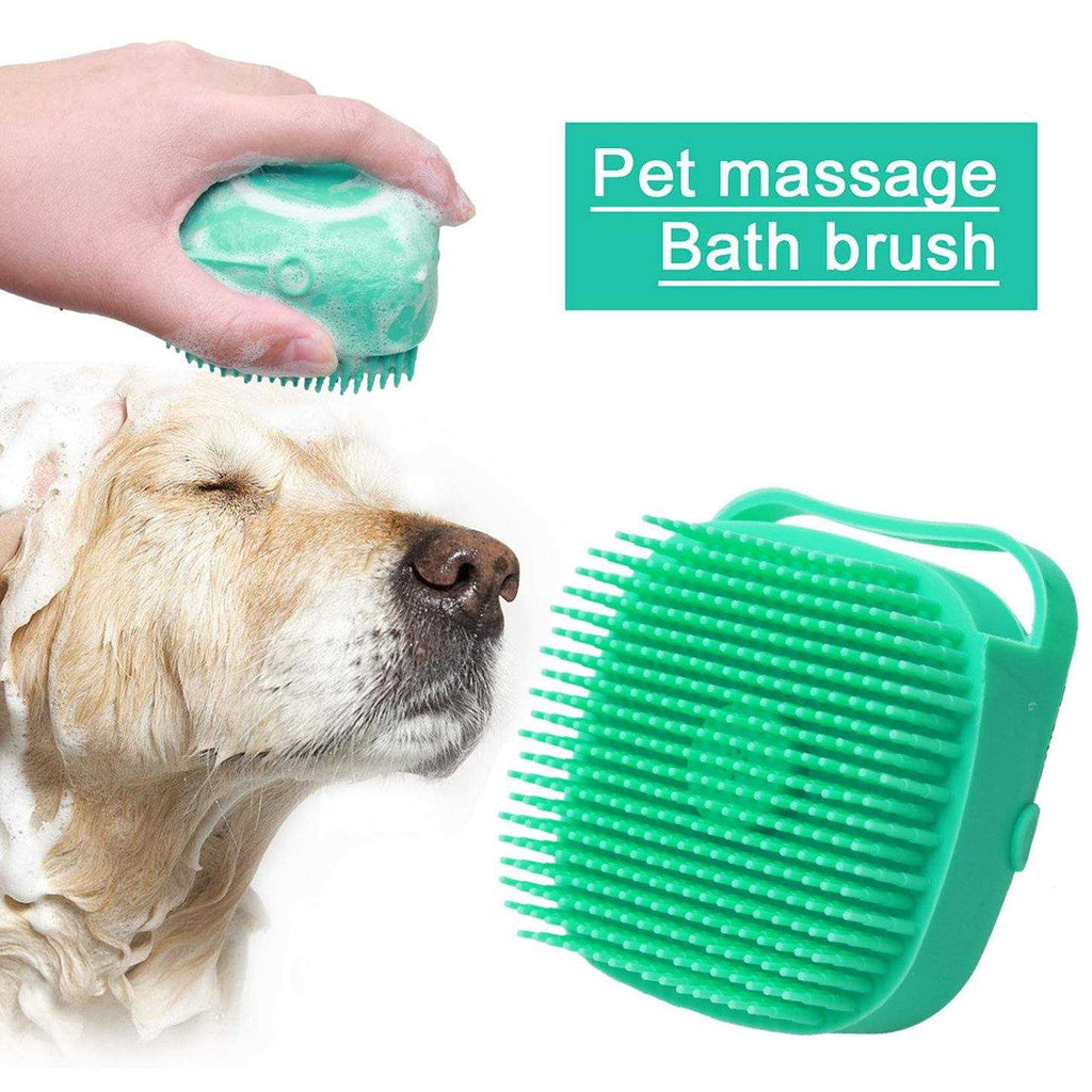 Dog Bath Brush with Shampoo Dispenser T698
