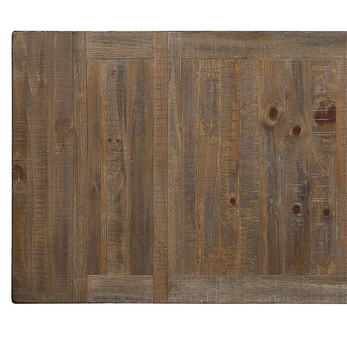 Light Brown Distressed Wood 7-Piece Counter Height Dining Set P156680