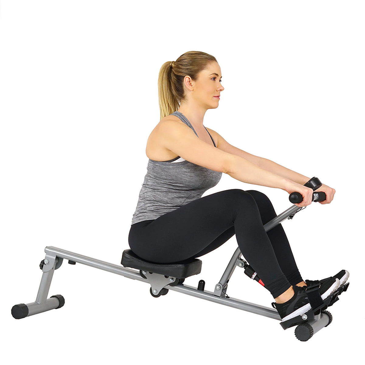 Rowing Machine Rower with Digital Monitor and Adjustable Resistance D379327