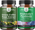Pure Green Coffee Bean Extract and Probiotics Supplement T279