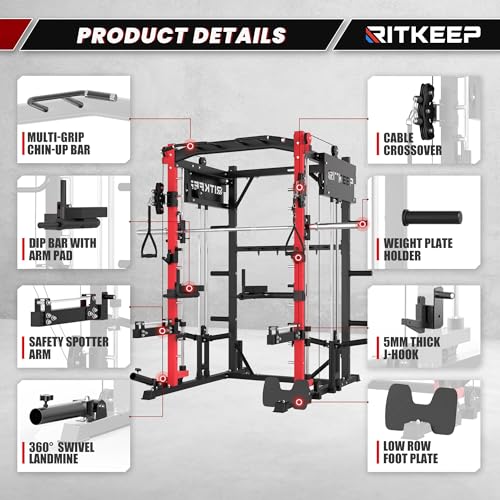 Smith Machine with Jammer Arms & Leg Press X93800