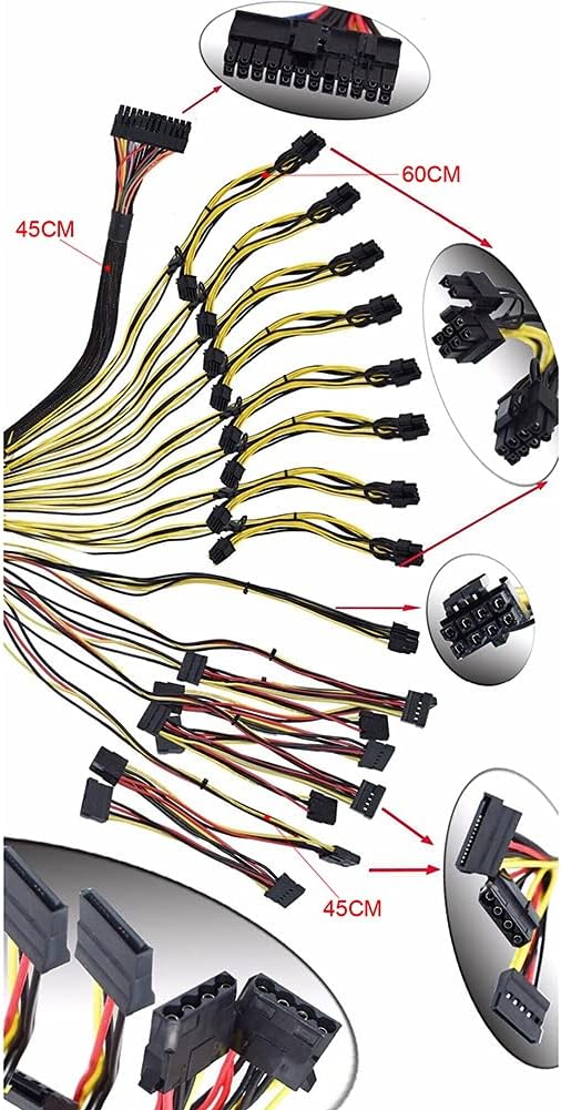 1800W ATX Modular Mining PC Power Supply M80389