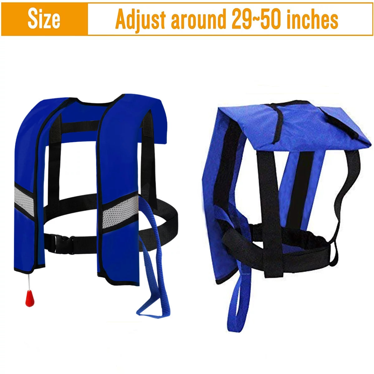 2 Pack Automatic Inflatable Life Jacket with Whistle F9756
