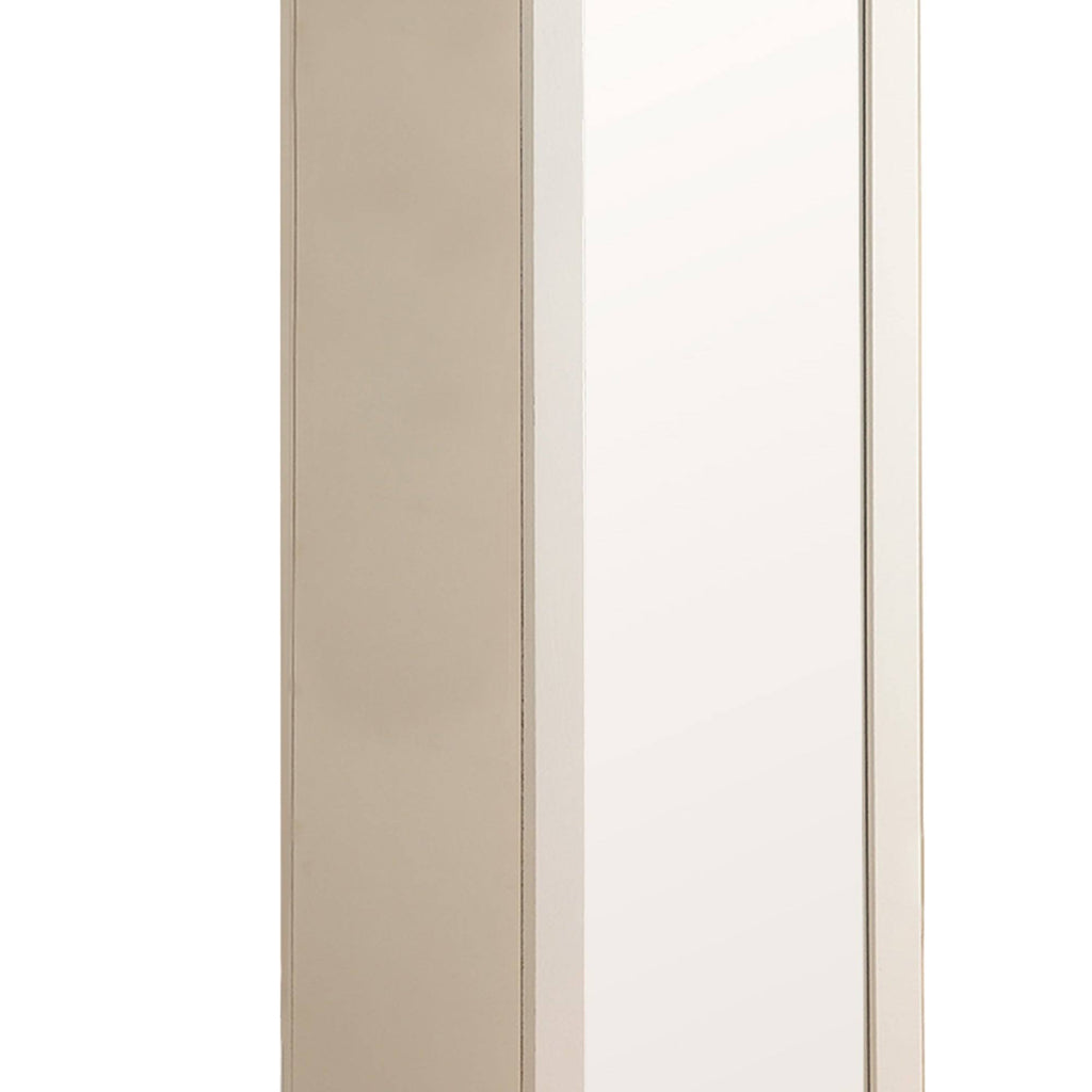 White Metal Accent Cabinet G186