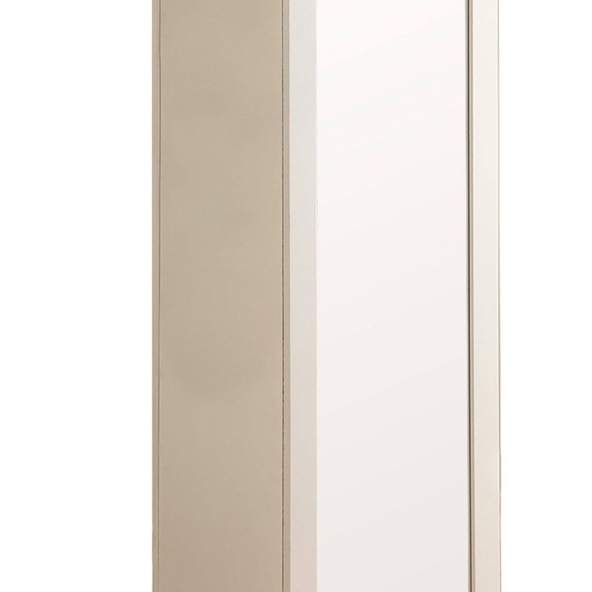 White Metal Accent Cabinet G186