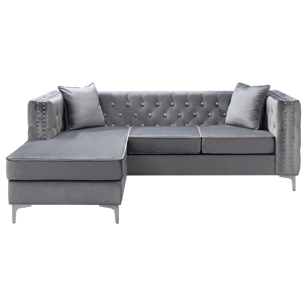 Gray Sofa Chaise Y316