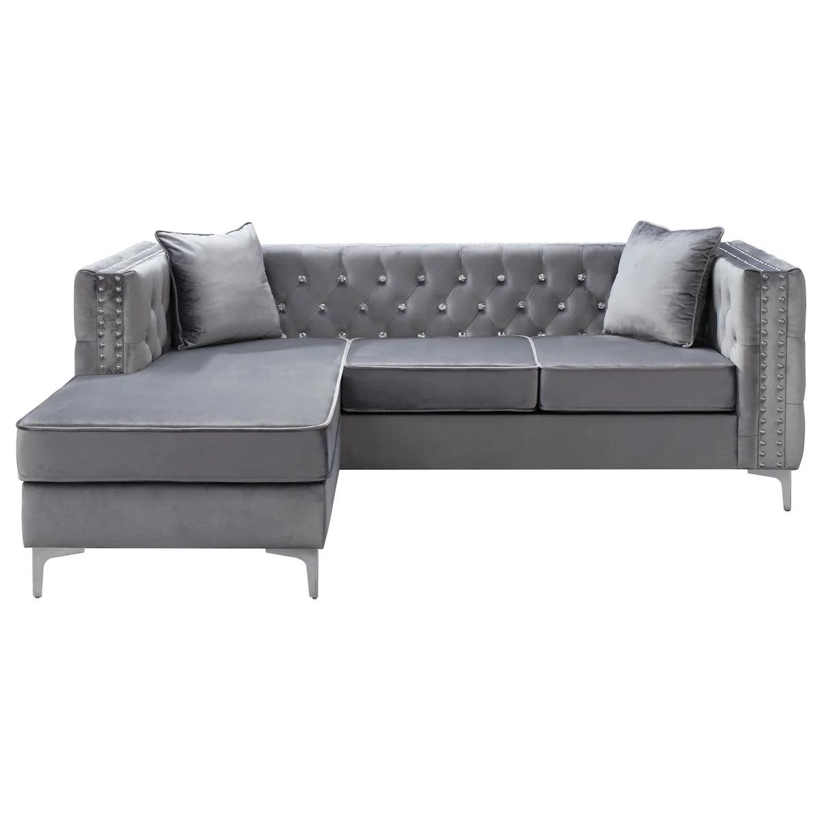 Gray Sofa Chaise Y316
