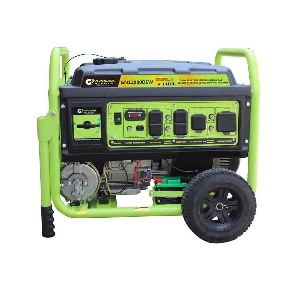 12000-10750W Dual Fuel Portable Generator with 479cc 18-HP Engine P5488