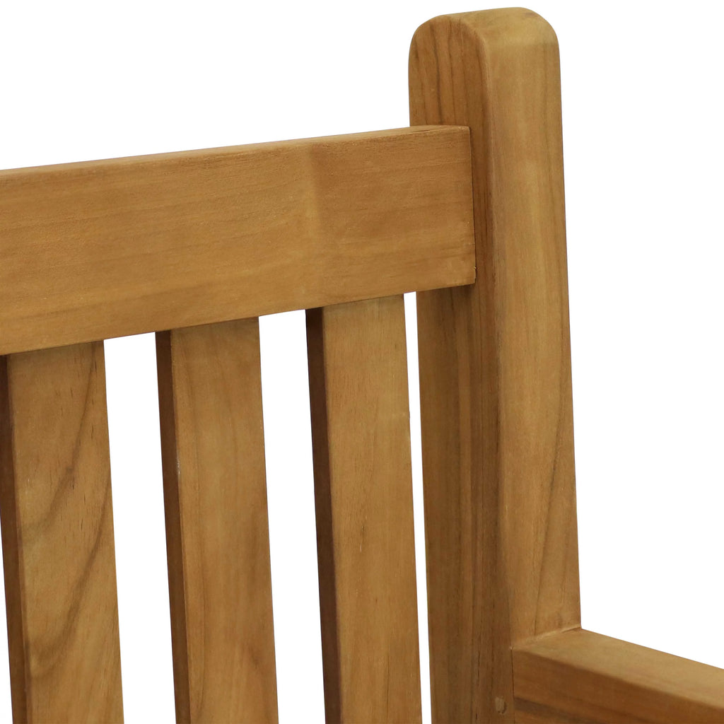 Teak Wood Patio Garden Bench J468625