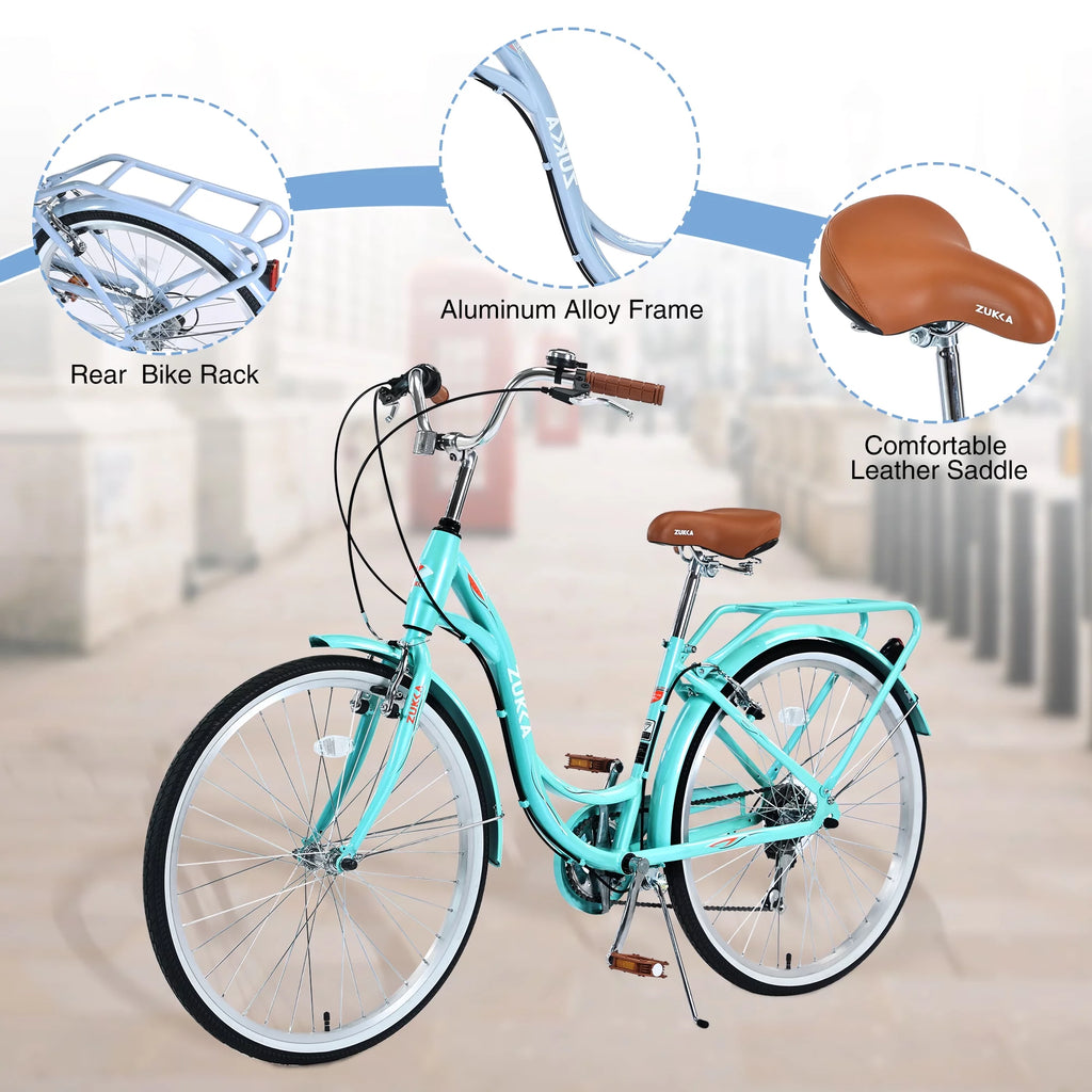 26-inch 7 Speed Pink Cruiser Bike V155855