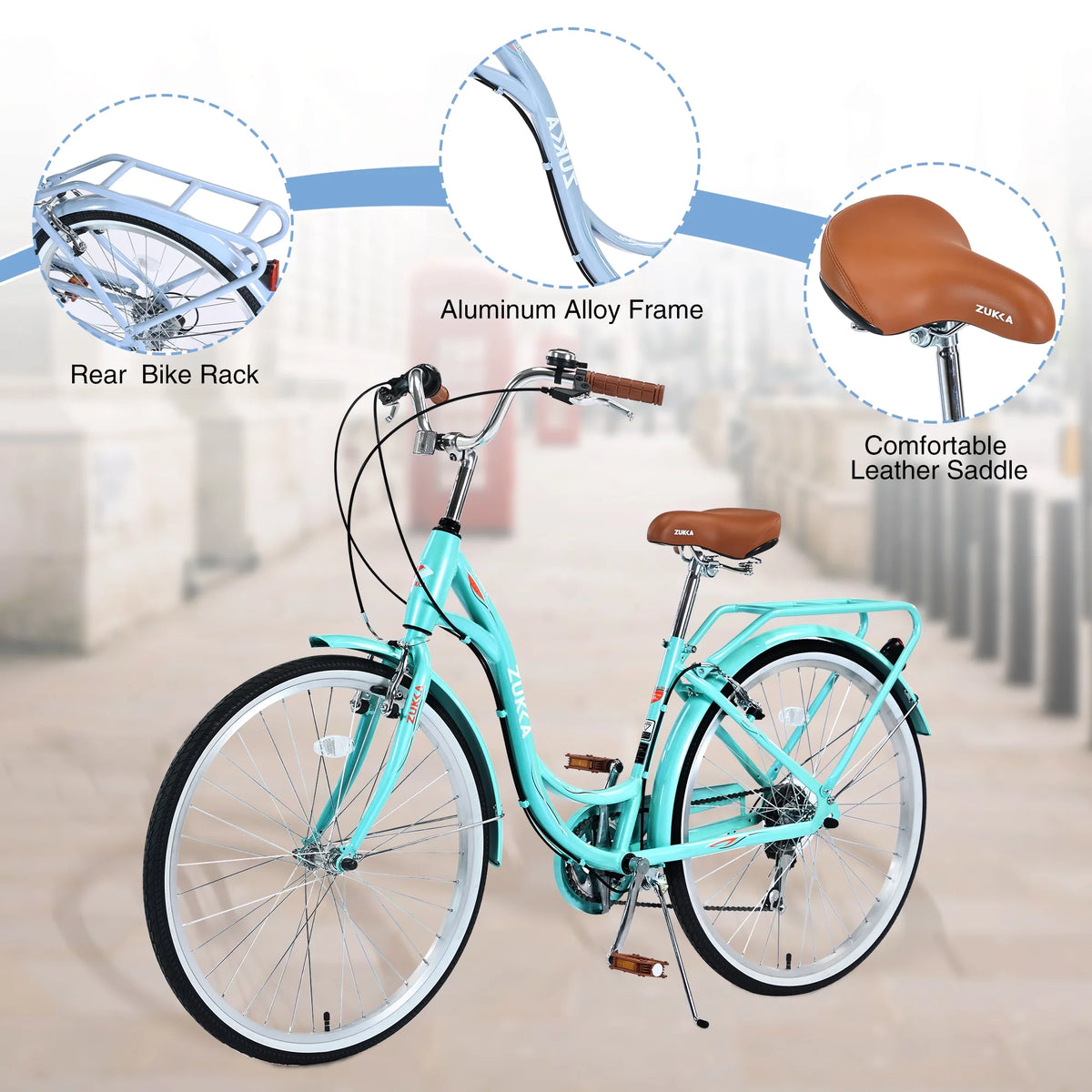 26-inch 7 Speed Pink Cruiser Bike V155855