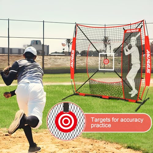 6'X6' Baseball Softball Practice Net with Batting Tee F220