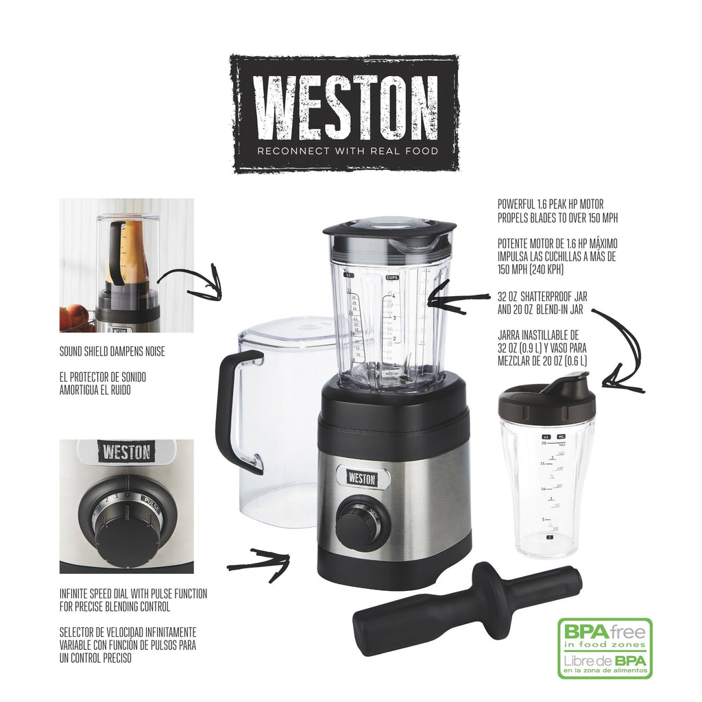 32-Ounce Sound Shield Blender with Personal Jar K4855