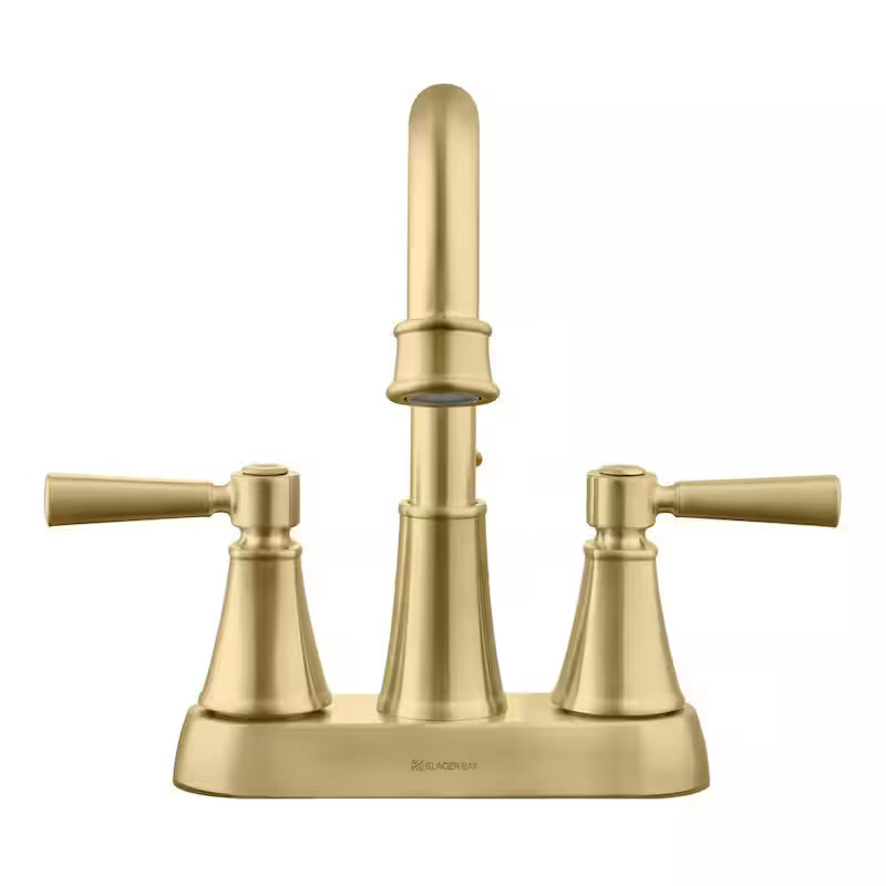 2-Handle High-Arc Bathroom Faucet in Matte Gold V8244