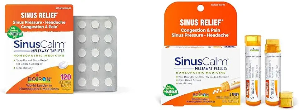 Sinus Relief Tablets 120 Count and Pellets 2 Count N86269