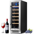 12 Bottle Compressor Wine Cooler Refrigerator with Glass Door and Safety Lock M599657