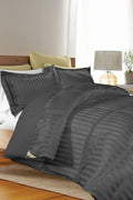 Black Reversible Down Alternative Full/Queen Comforter Set X409251
