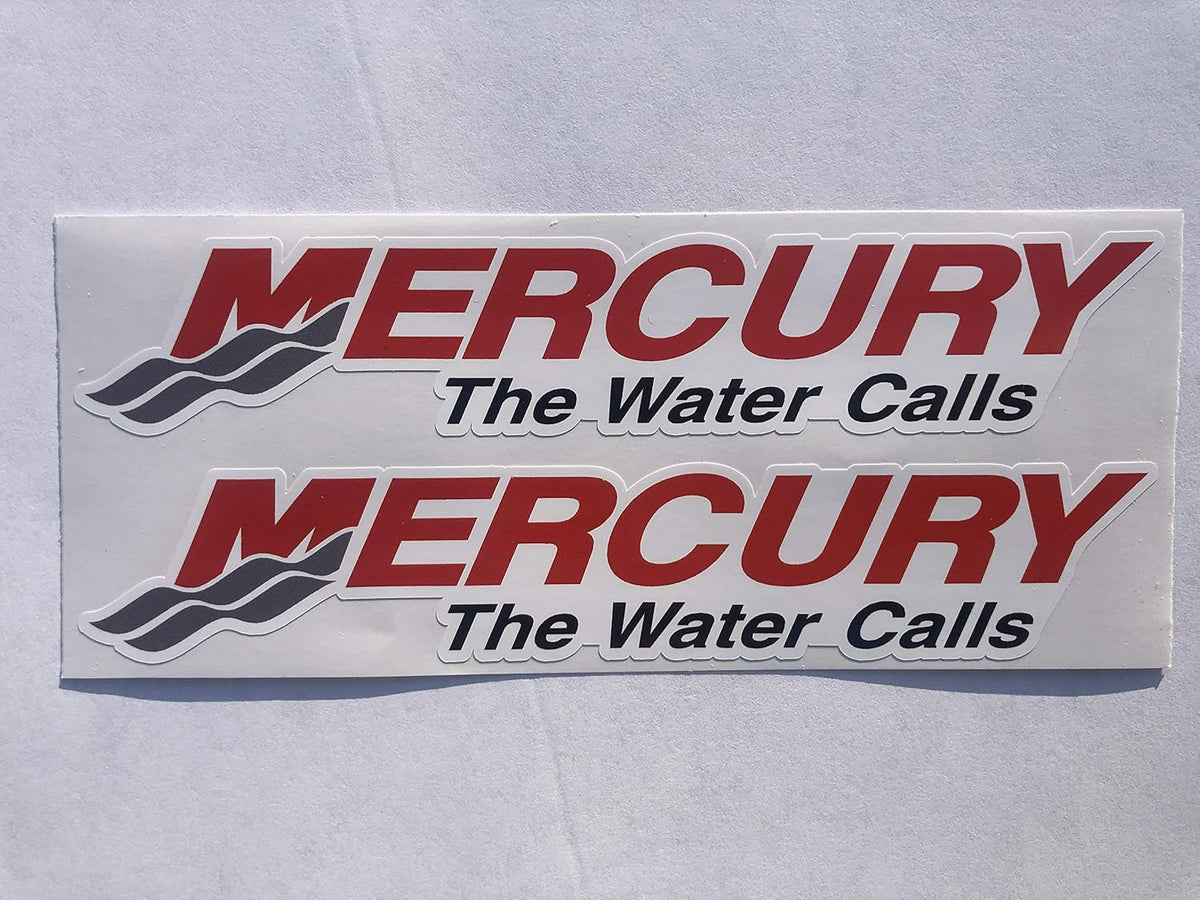 2 Mercury The Water Calls Decals (6 Inch) Pack of 2 H5433