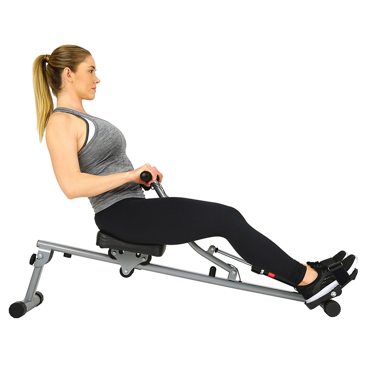 Rowing Machine Rower with Digital Monitor and Adjustable Resistance D379327