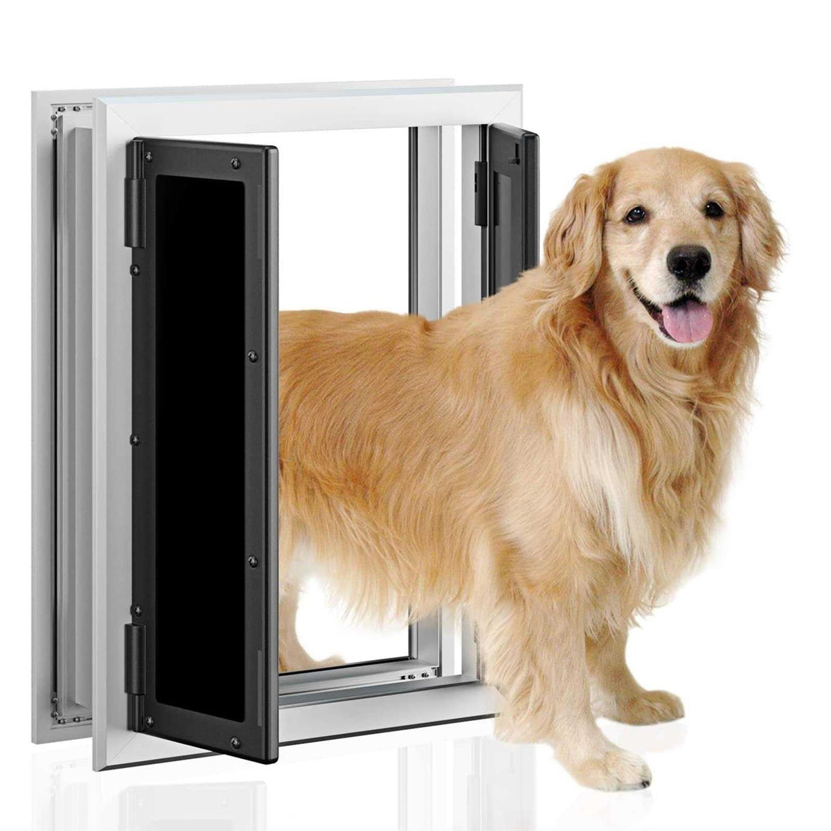 Aluminum Pet Door with Double Panels O62260