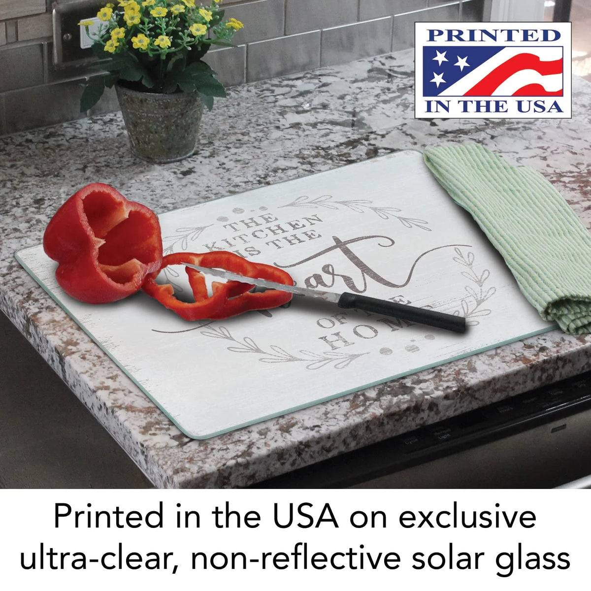 3mm Heat Tolerant Glass Cutting Board 15" by 12" B416